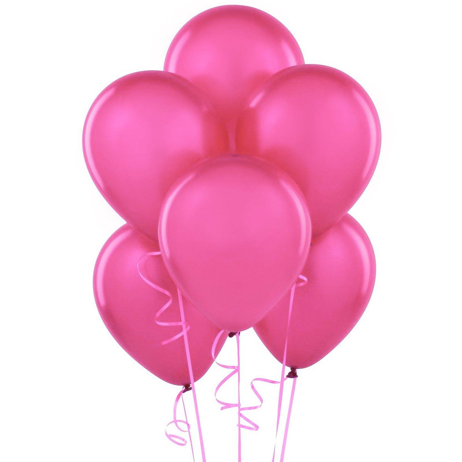Hot Pink 11 Latex Balloons 6 count PartyBell com Hot Pink 11 Latex Balloons 6 count PartyBell com