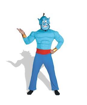 Aladdin Disney Genie Muscle Adult Costume
