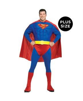 Muscle Chest Superman Adult Plus Costume