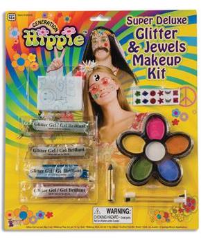 Super Deluxe Glitter & Jewels Hippie Makeup Kit